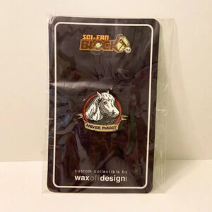 Sci Fan Block The Never Ending  Story Artax Enamel Pin Double Backing